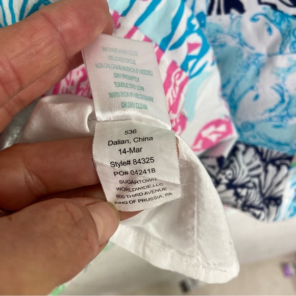 LILLY PULITZER Idi Shift Dress, Multi, Osterville Patch, Size 8 - Picture 11 of 11